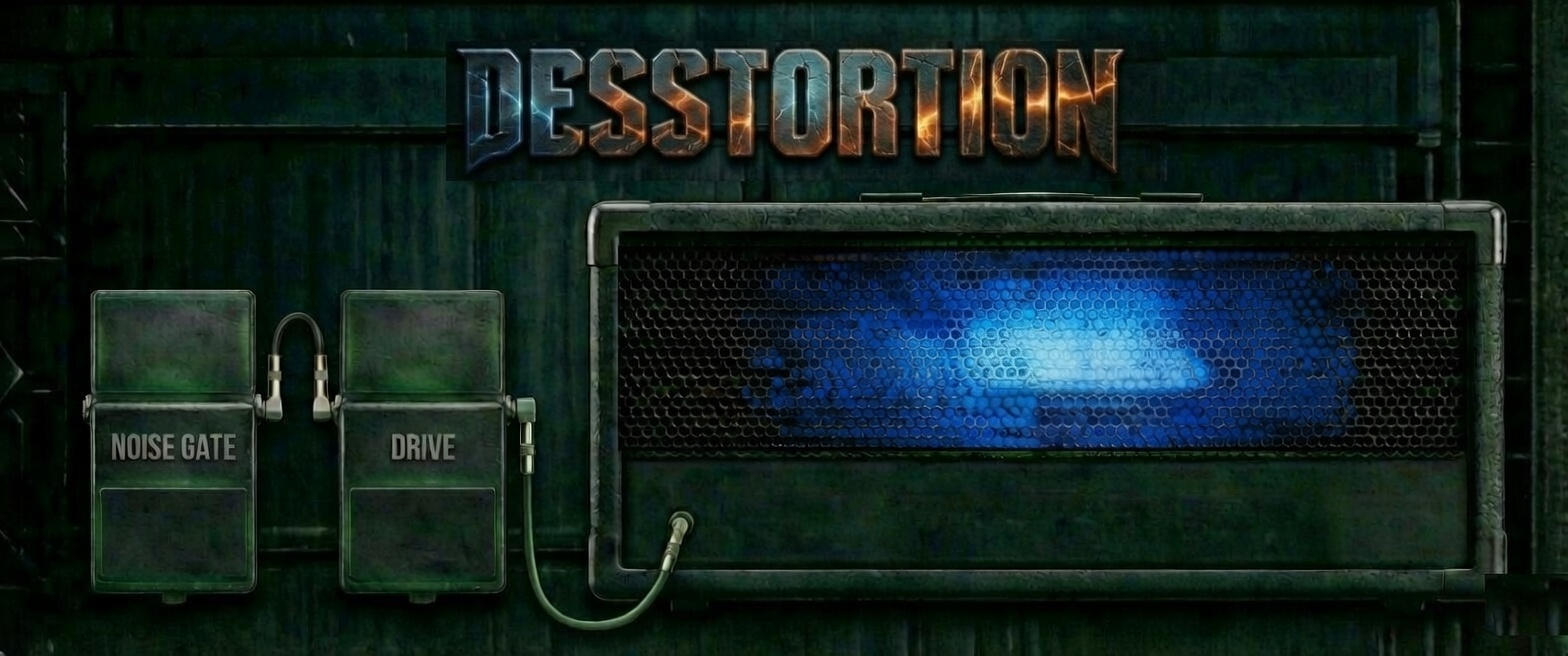 DessTortion Blue amplifier artwork